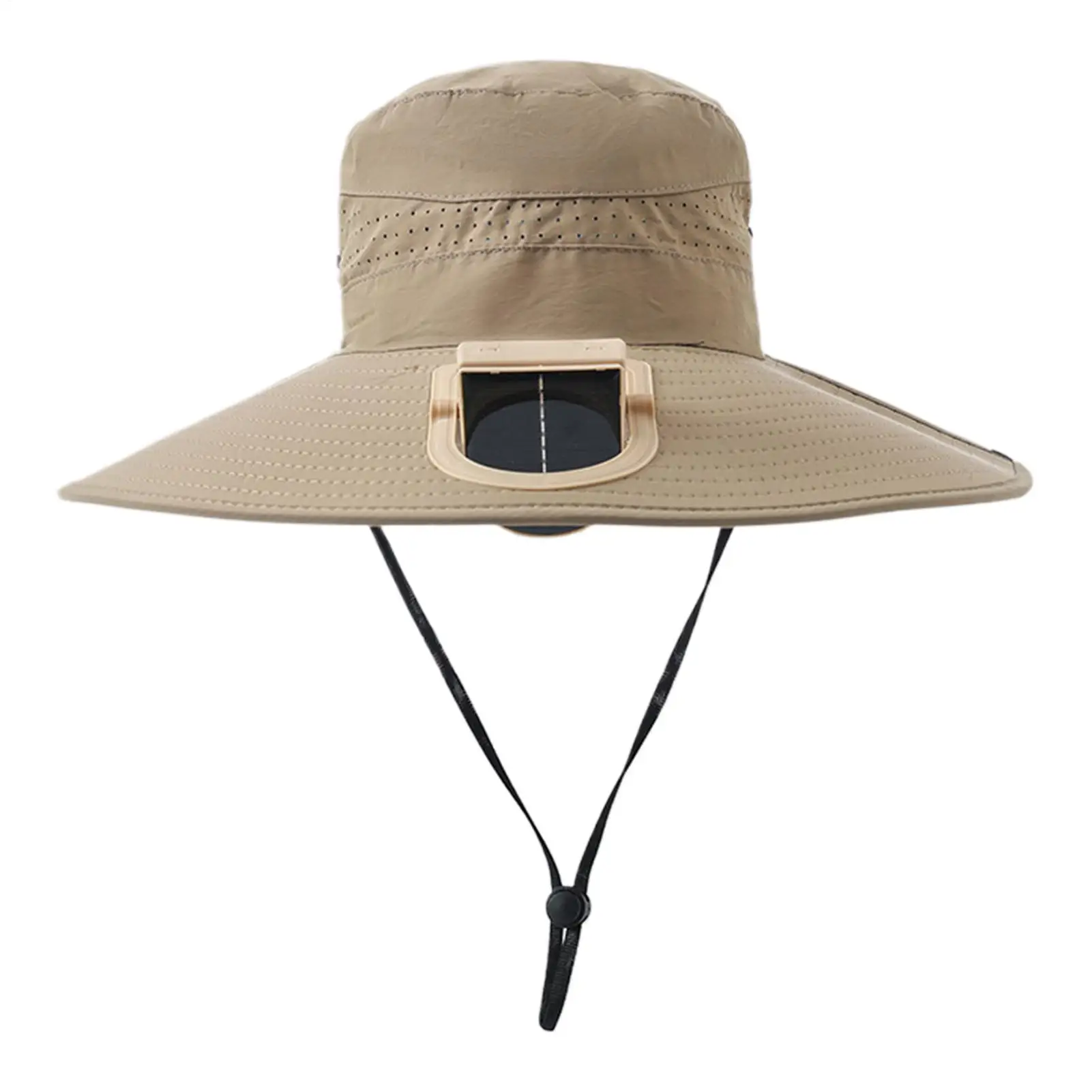 

Hat With Fans Wide Brim Breathable Visor Cap Wide Brim Sun Hat For Day Night Camping Hiking Gardening Sports Outdoor Outside