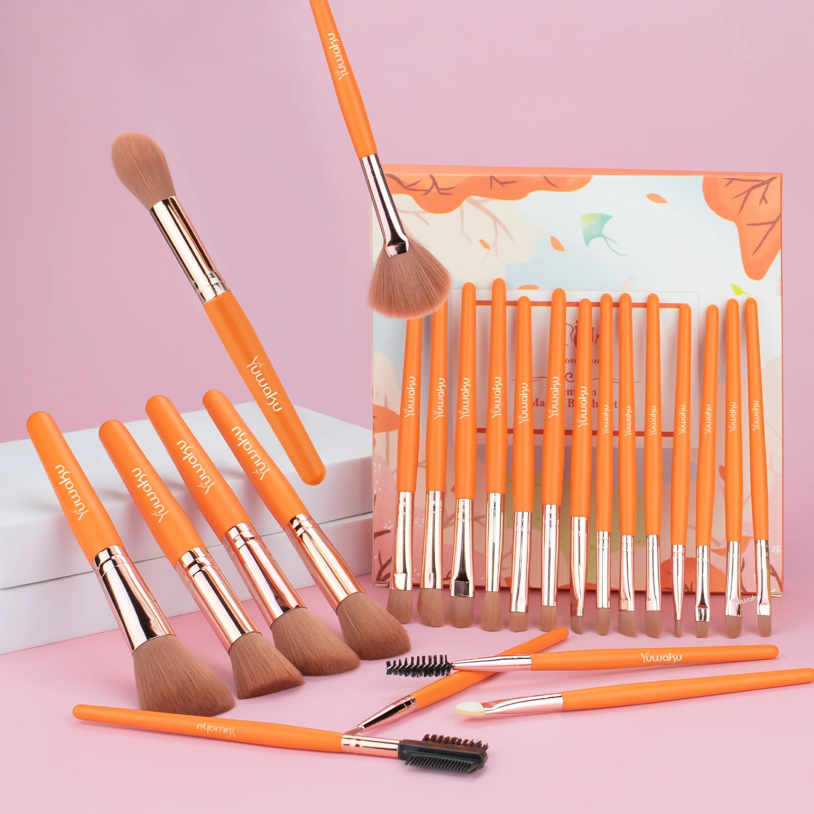 24pcs Makeup Brush Set Foundation Eyebrow Blush Concealer Face Powder EyeShadow