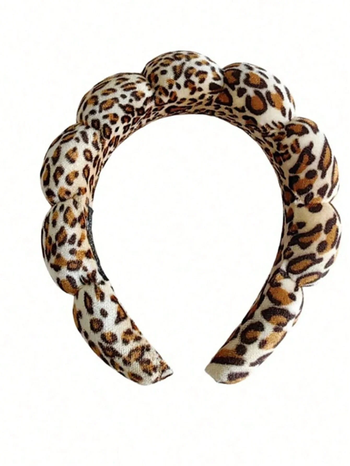

Leopard Print Padded Headband For Women Hair Hoop Styling Accessory