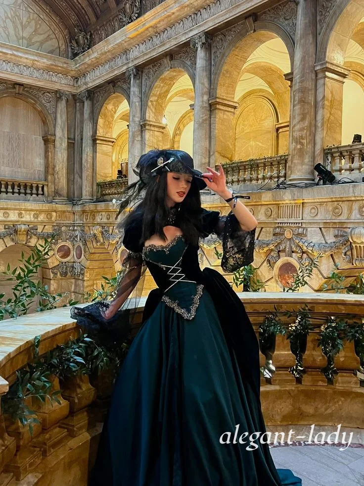 Personalizado vintage vitoriano vestido de baile espartilho vestido de noite ocasião especial roleplay vestido de baile escola vestido de baile