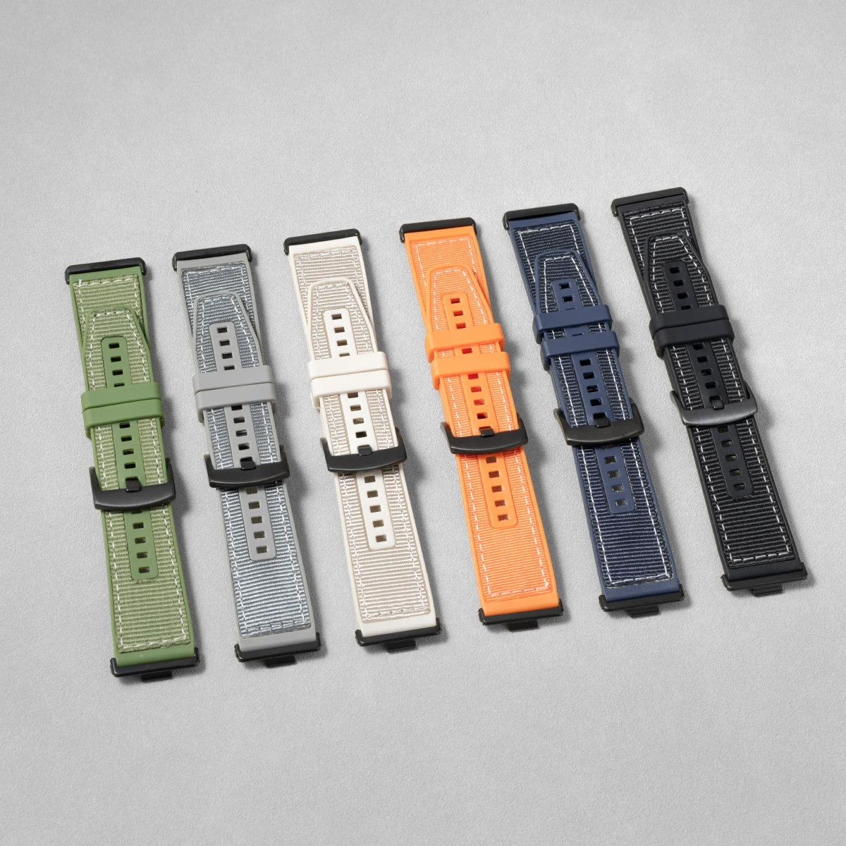 Huawei Watch Fit 4/4 Pro用シリコン編み込みナイロンストラップ、Huawei Watch Fit 3用シリコンバンド、Huawei Watch Fit2/1用ブレスレット