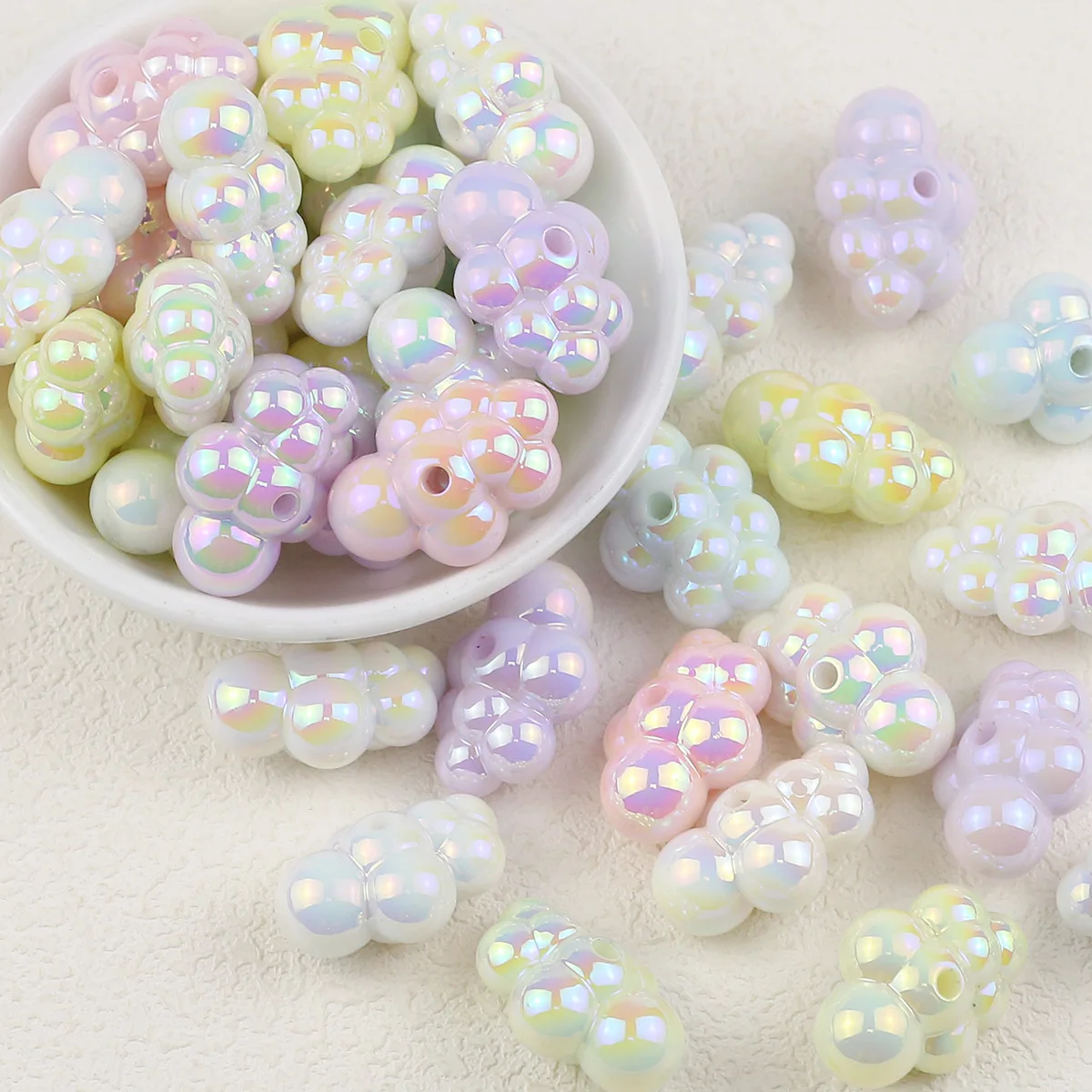 10/20pcs Sweet Pastel Cloud Acrylic Spacer Beads 18x25mm For Jewelry Making DIY Necklaces Bracelets Accessories Craft Supplies