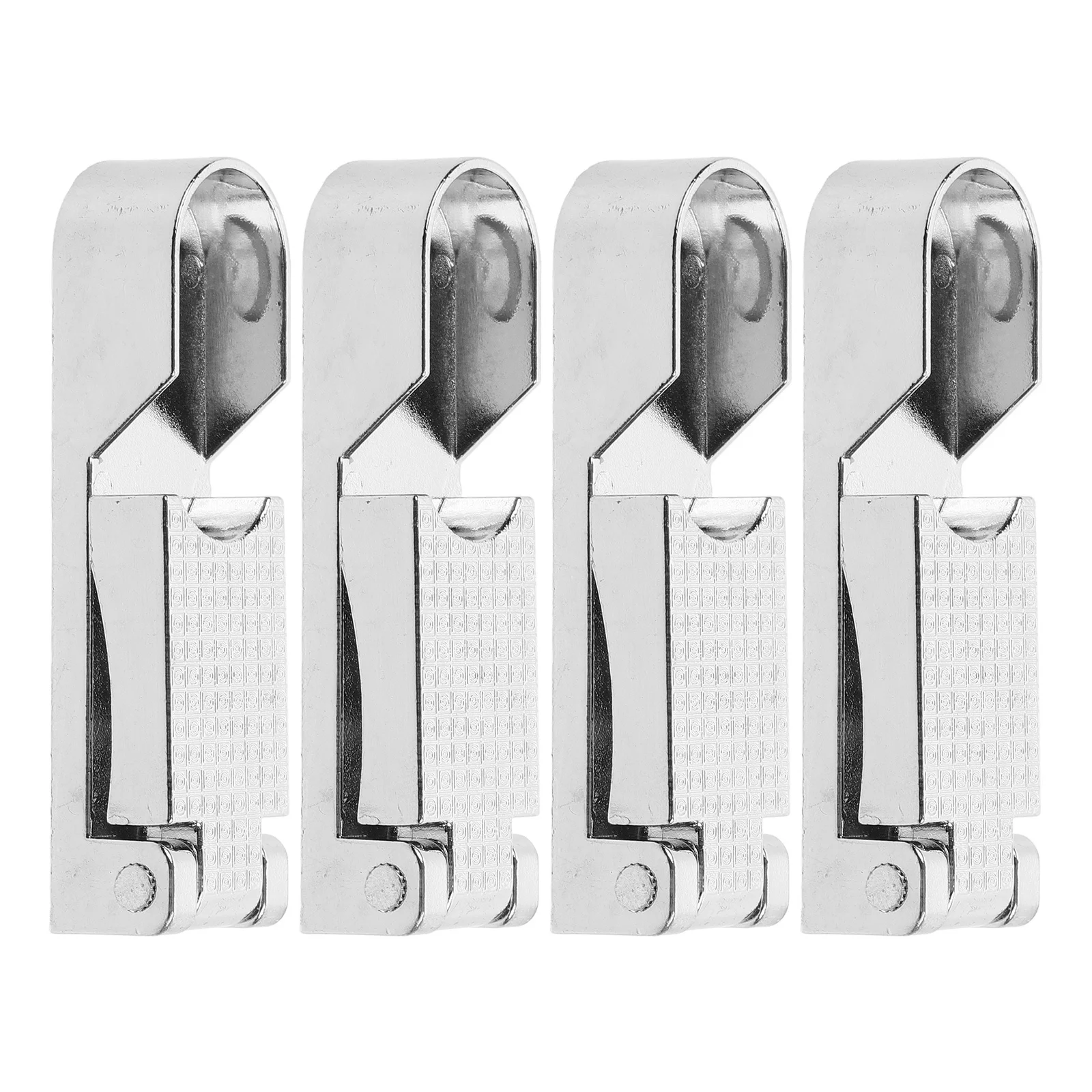 

4 Pcs Clothes Hanger Accessories Bracket for Rod Closet Pole Sockets End Support Zinc Alloy