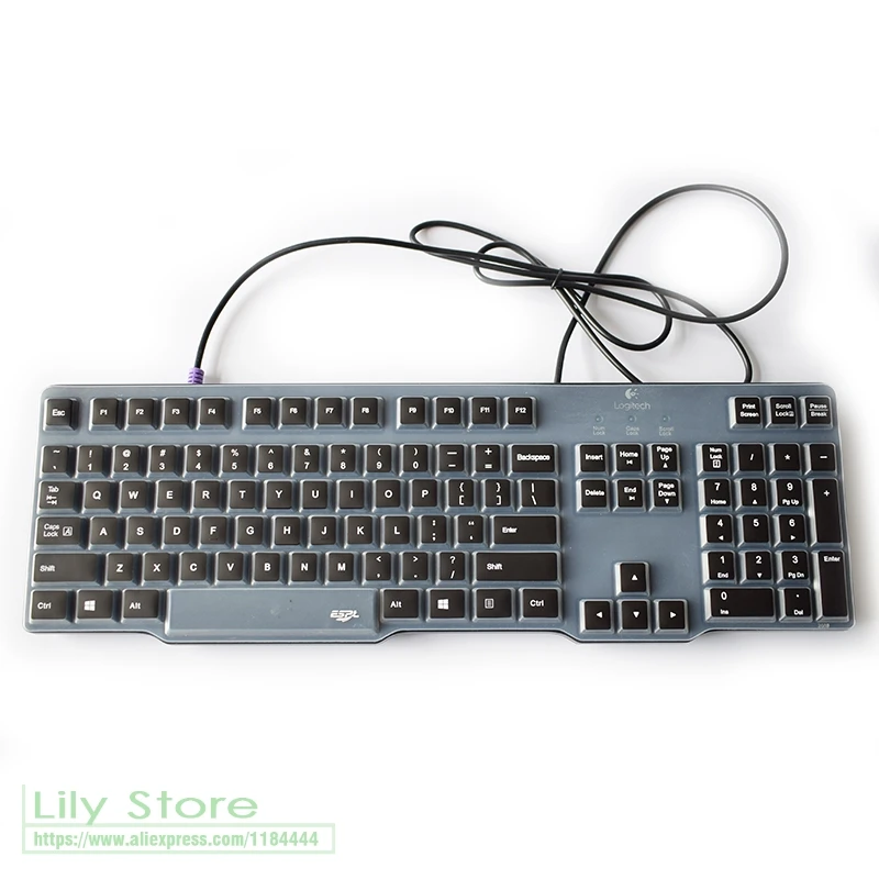 Silicone mechanical Wireless Desktop keyboard Cover Protector For Logitech MK100 K100 G100S first and second generation