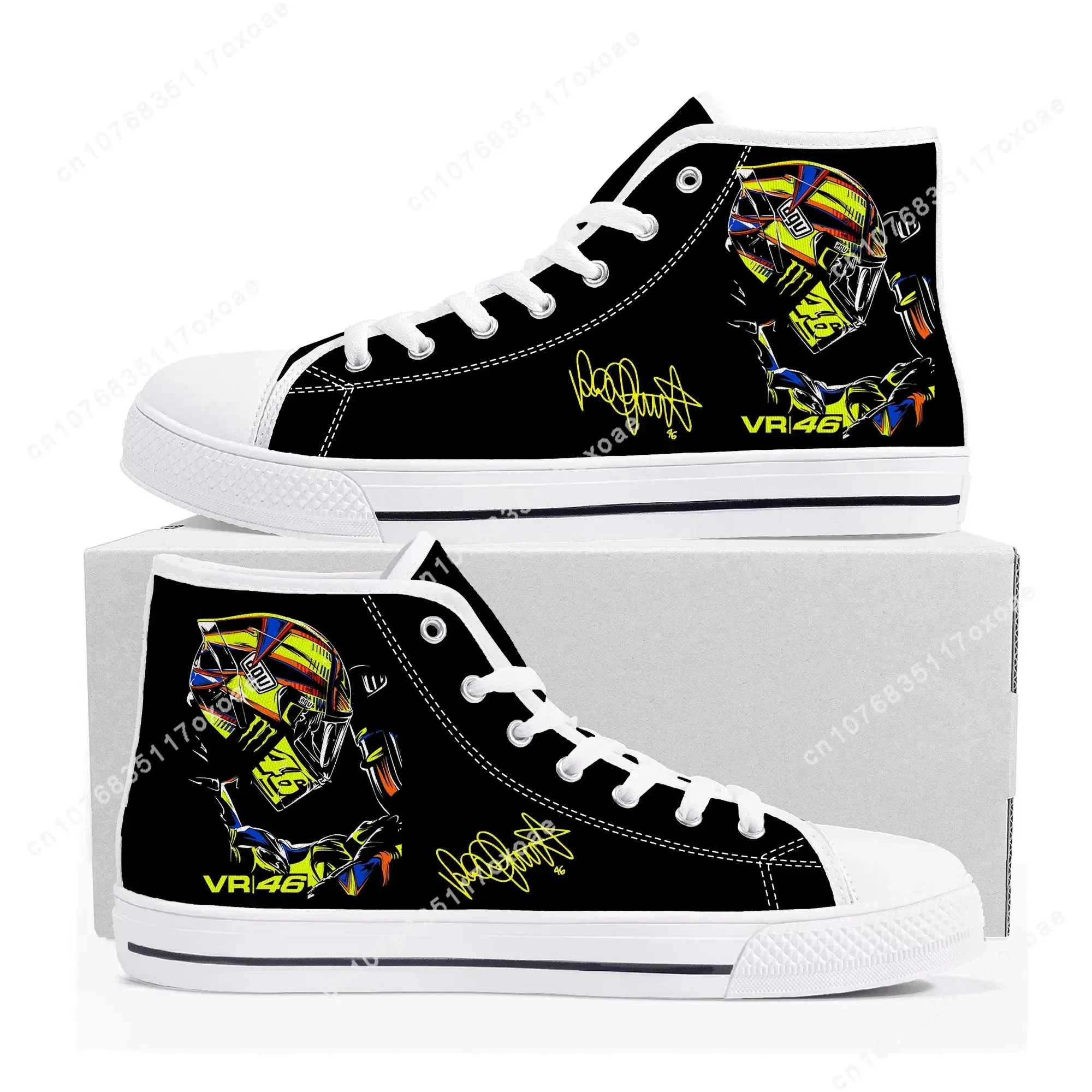 I-Italian Racer Rossi High Top Sneaker Mens Womens Teenager Motorcycle High Quality Canvas Sneaker Casual Shoe Customize Shoes