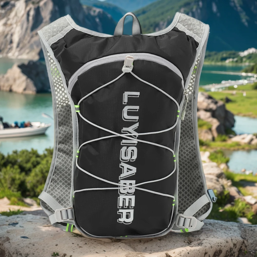 Outdoor Trail Running 2L Ultralight Backpack Hydration Jogging Vest Men Breathable Marathon Bicycle Bag Water Bottle Equip