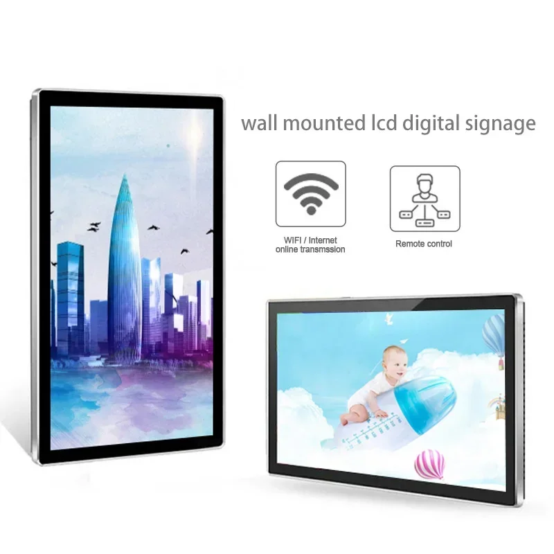 

VETO LCD Ultra Thin High Resolution Wifi Wall Mounted Touch Screen LCD Advertising Display for Retail Store