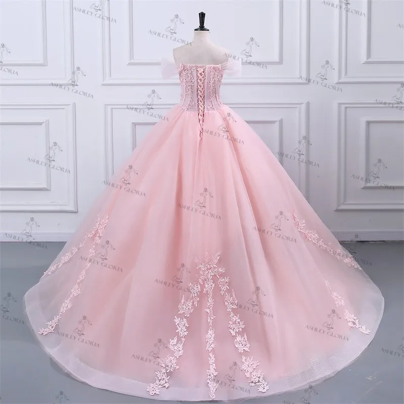 Ashley Gloria Sweet 15 Quinceanera Dresses Off The Shoulder Birthday Party Dress Formal Ball Gown 15 Year Old Dress Customized