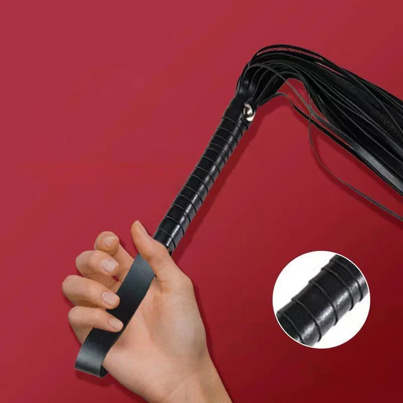 

High Quality Pu Leather Pimp Whip Racing Riding Crop Party Queen Horse Riding Whip