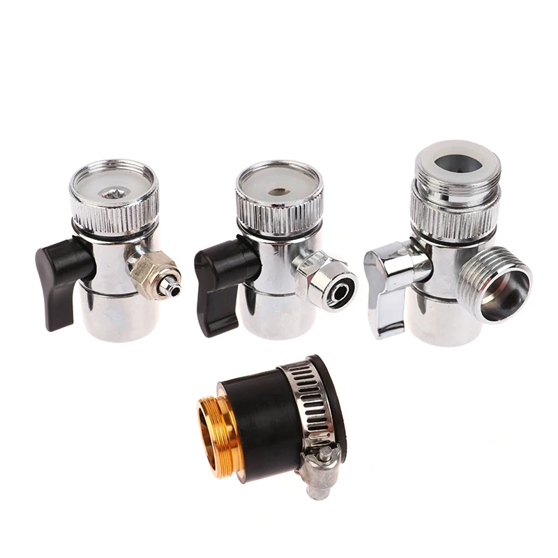 New Alloy Faucet Fitting Diverter Pipe Single-cut Valve Switching Adapter Tube Connector Water Purifier Water Filter Accessories