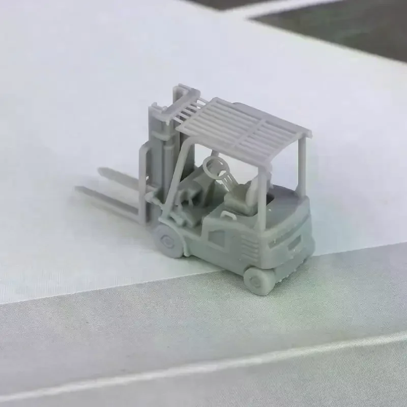 /GJ/Scale Forklifts & Lift Trucks MODEL KIT Realistic Construction Vehicle Toy Mini Engineering Car Forklift Model 1/144