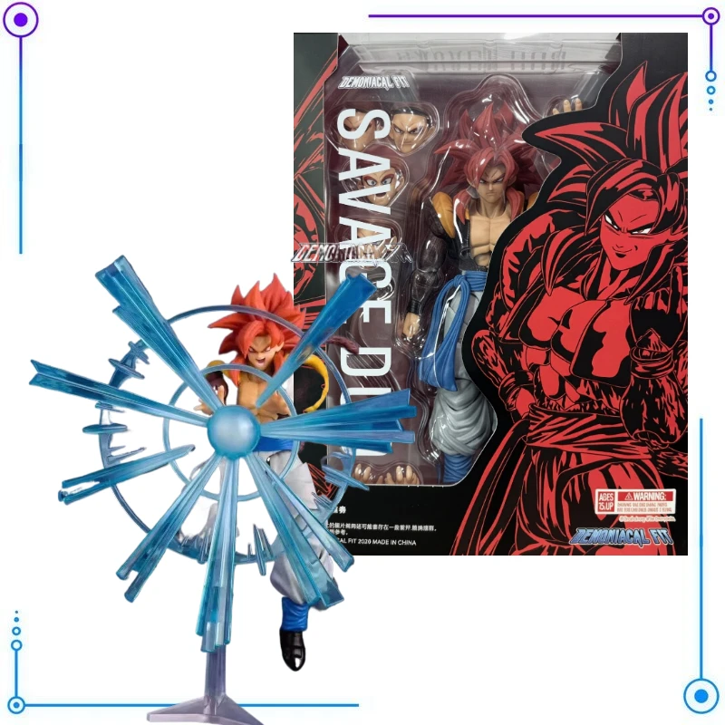 

In Stock Demoniacal Fit SSJ4 Gogeta Action Figure Dragon Ball Figures Super Saiyan 4 Gogeta Figurine Action Figure Model Toys