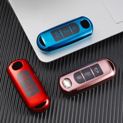 2/3 Buttons TPU Shell Fob for Mazda CX-5 CX5 CX-3 CX7 CX8 CX-9 MX-5 2 3 6 Atenza Axela Demio Keychain Car Remote Key Case Cover