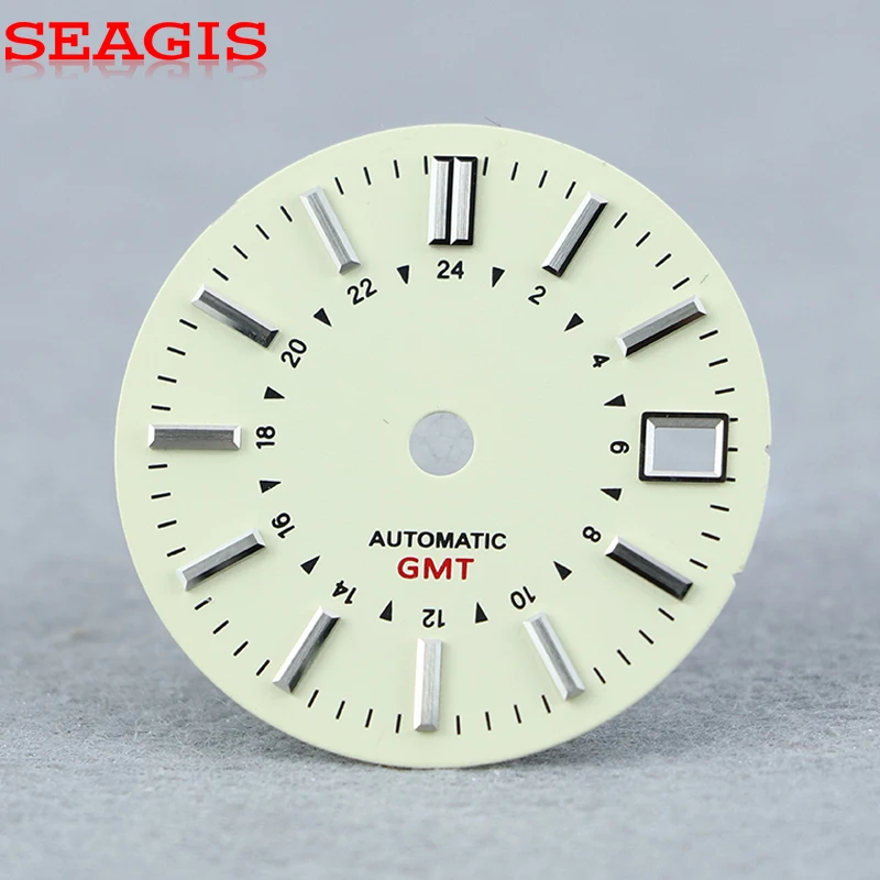 

SEAGIS NH34 Dial GMT 28.5mm dial GS MOD refraction dial AUTOMATIC No Logo