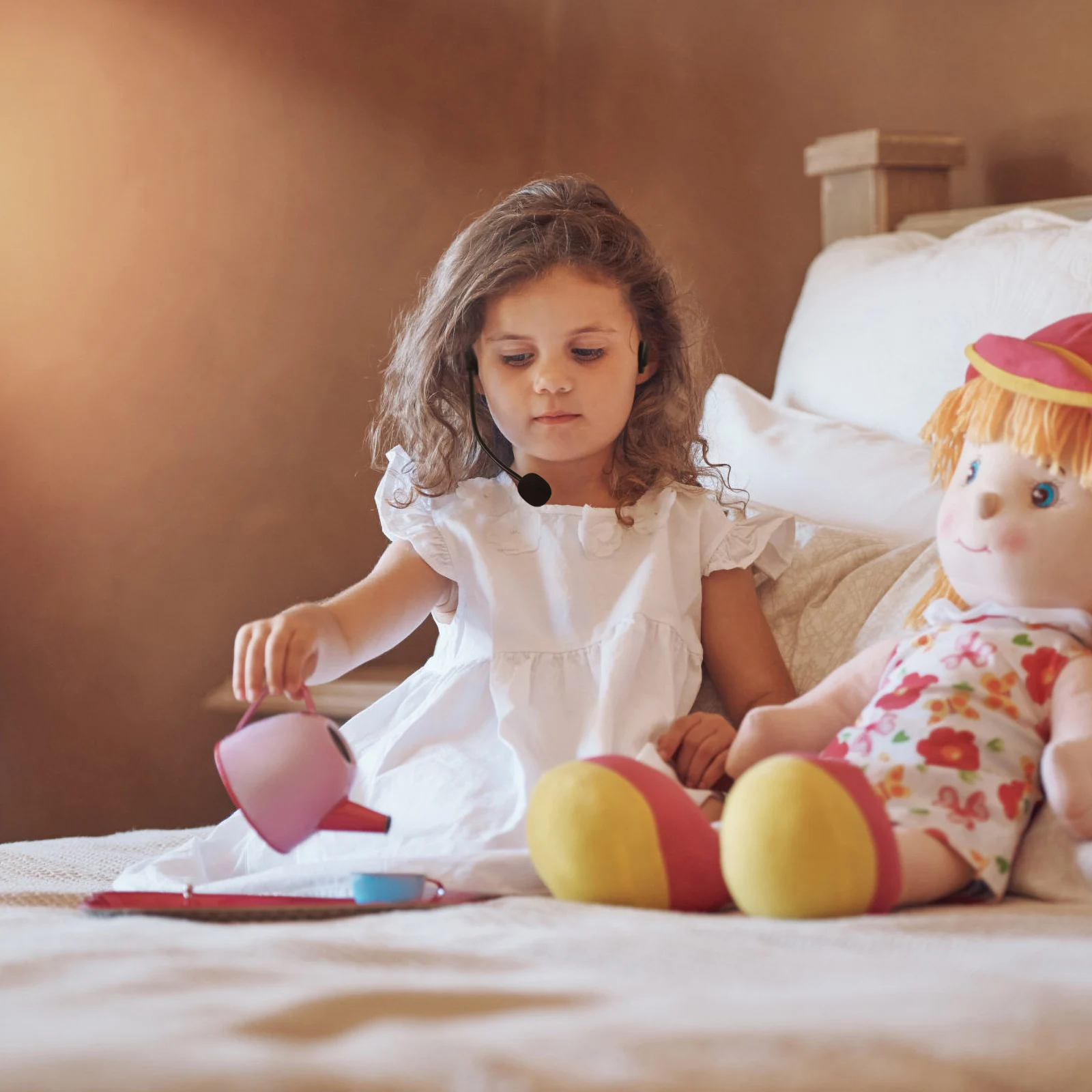 2 stuks headset rekwisieten speelgoed microfoon kostuum rockster accessoires voor kinderen plastic verstelbaar lichtgewicht kinderen