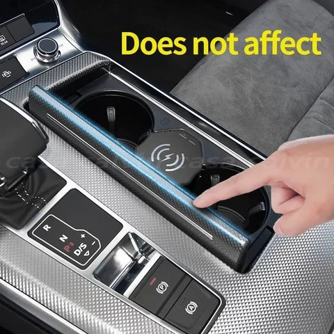 Для Audi A6 A7 S6 S7 C8 RS6 RS7 2019 2020 2021 2022 Автомобильный мобильный телефон Wireless Char Модифицированные аксессуары для украшения интерьера