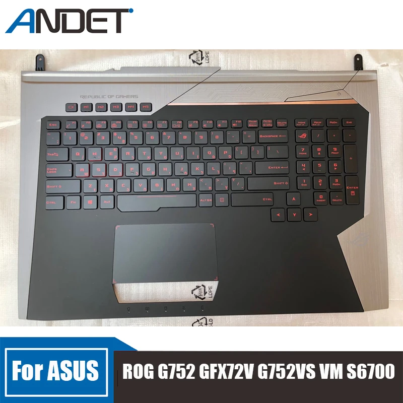 

Новинка, подставка для ноутбука ASUS ROG G752 GFX72V G752VS VM S6700, английская клавиатура с подсветкой