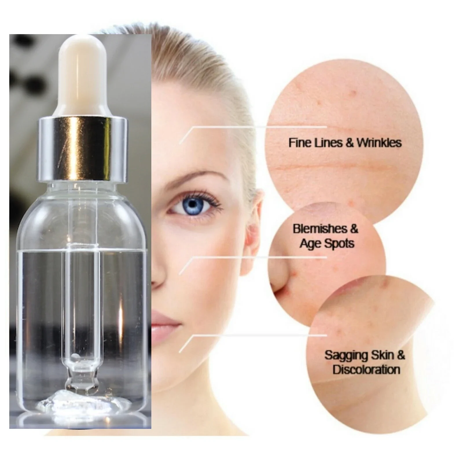 Collagen Serum Bovine Peptide Facial Skin Wrinkles Reducer Skin Tight Extra and Original Skin Tight Serums