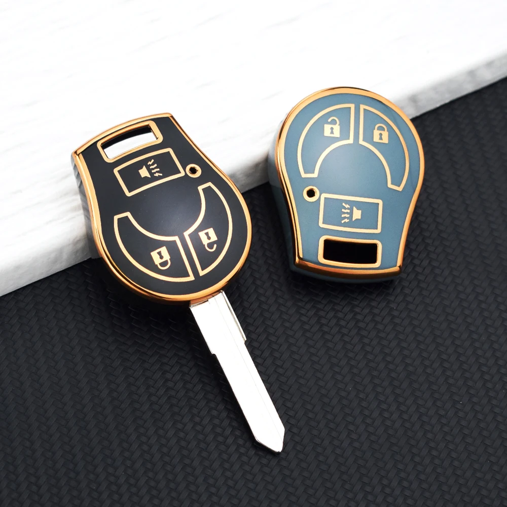 Car Key Case For Nissan Sylphy Cube Juke Rogue Micra Qashqai Altima Maxima Sentra Versa Transmiter 2/3 Buttons Cover Key Chain view 4