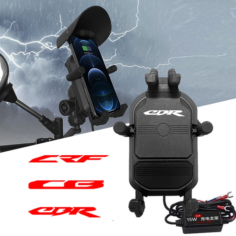 Motorrad telefon halter navigation unterstützung clip halterung iphone xiaomi für honda cb cbr cbf cbr500r cbr 650r 500 600 x f 650