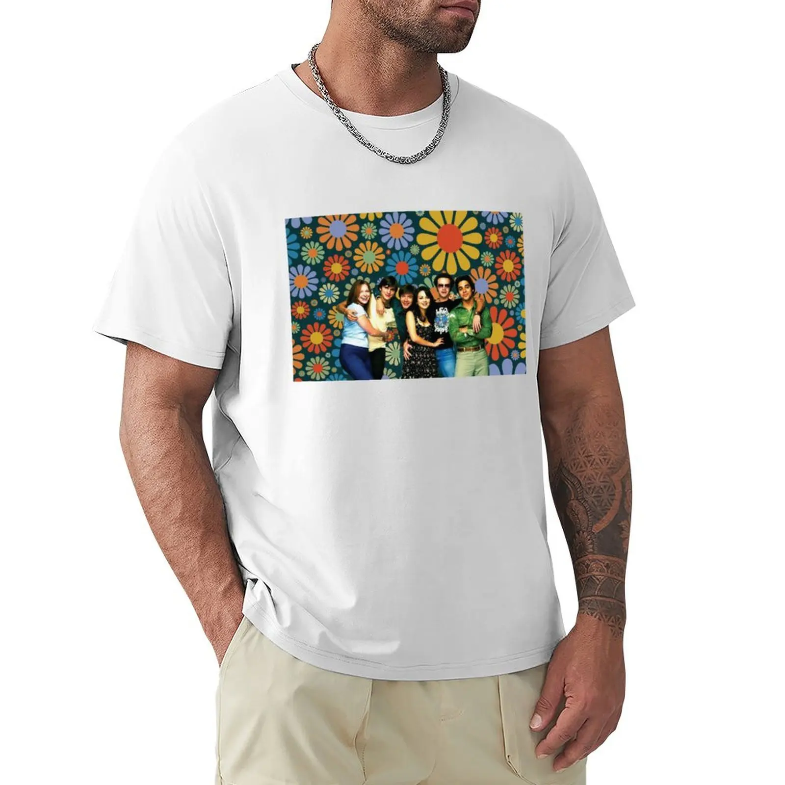 

That 70s Show Floral Promotional Poster T-Shirt sweat hippie clothes heavyweights kawaii clothes men t shirts