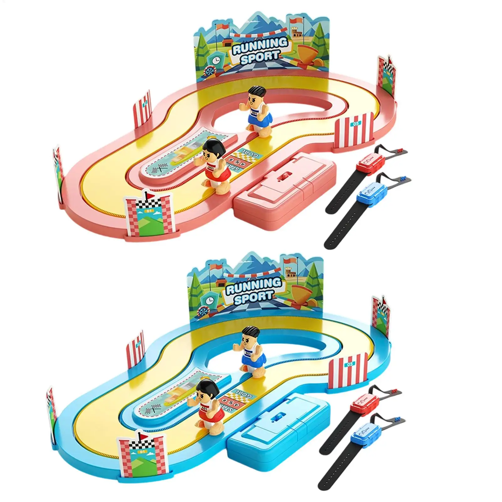 Wireless Motion Sensing Track Racing Game Toy Somatosensory Speed Motion-Controlled Board Two Player Interactive Family Game