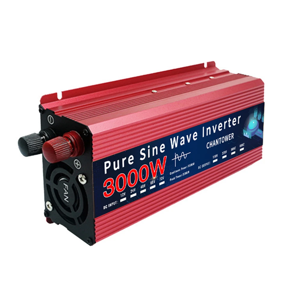 Reiner Sinus-Wechselrichter, 12 V, 220 V, 24 V, 110 V, 1600 W, 3000 W, DC zu AC, tragbarer Stromrichter, Auto-Solar-Wechselrichter – Detail 10