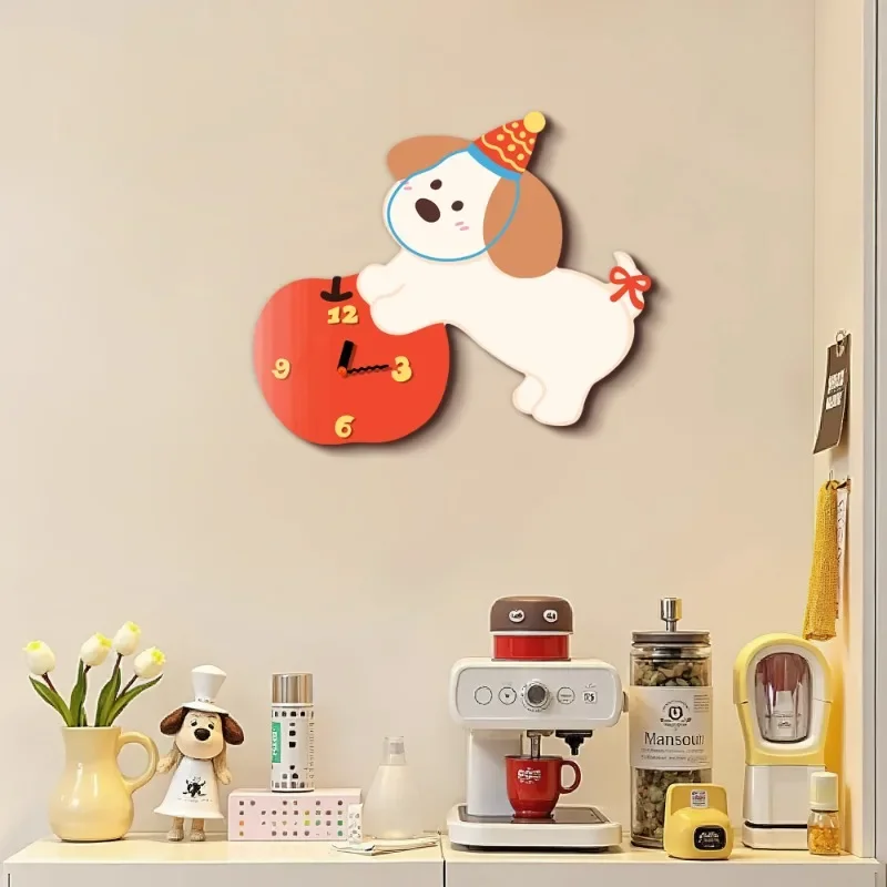 Nordic sala de estar relógio parede minimalista paz frutas criativo pendurado na parede natal avançado decoração casa relogio de parede fywc
