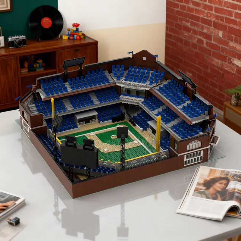 

Конструктор MOC: Модульный бейсбольный стадион (7313 деталей) – модель городской улицы, креативный подарок, коллекционный декор для детей