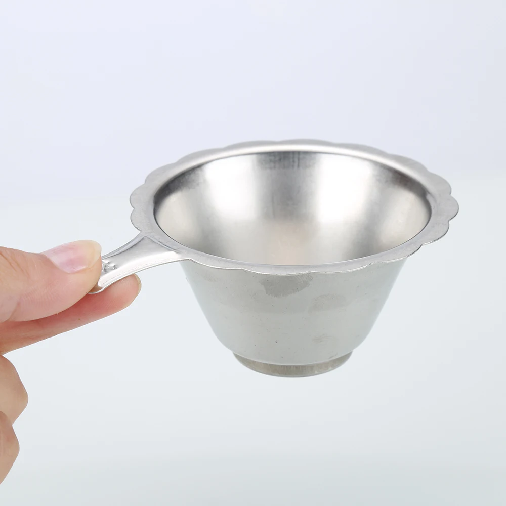 2024 New Double-layer Fine Tea Strainer Filter Sieve Stainless Steel Tea Infuser Teapot Filter Silver Color Teaware Tea Strainer