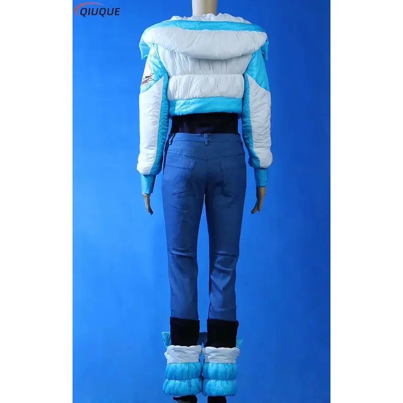 Anime Dramatical Murder Cosplay DMMD Seragaki Aoba Cosplay Costume Down Jacket Coat Tops Pants Gloves Shoes Cover Women view 5