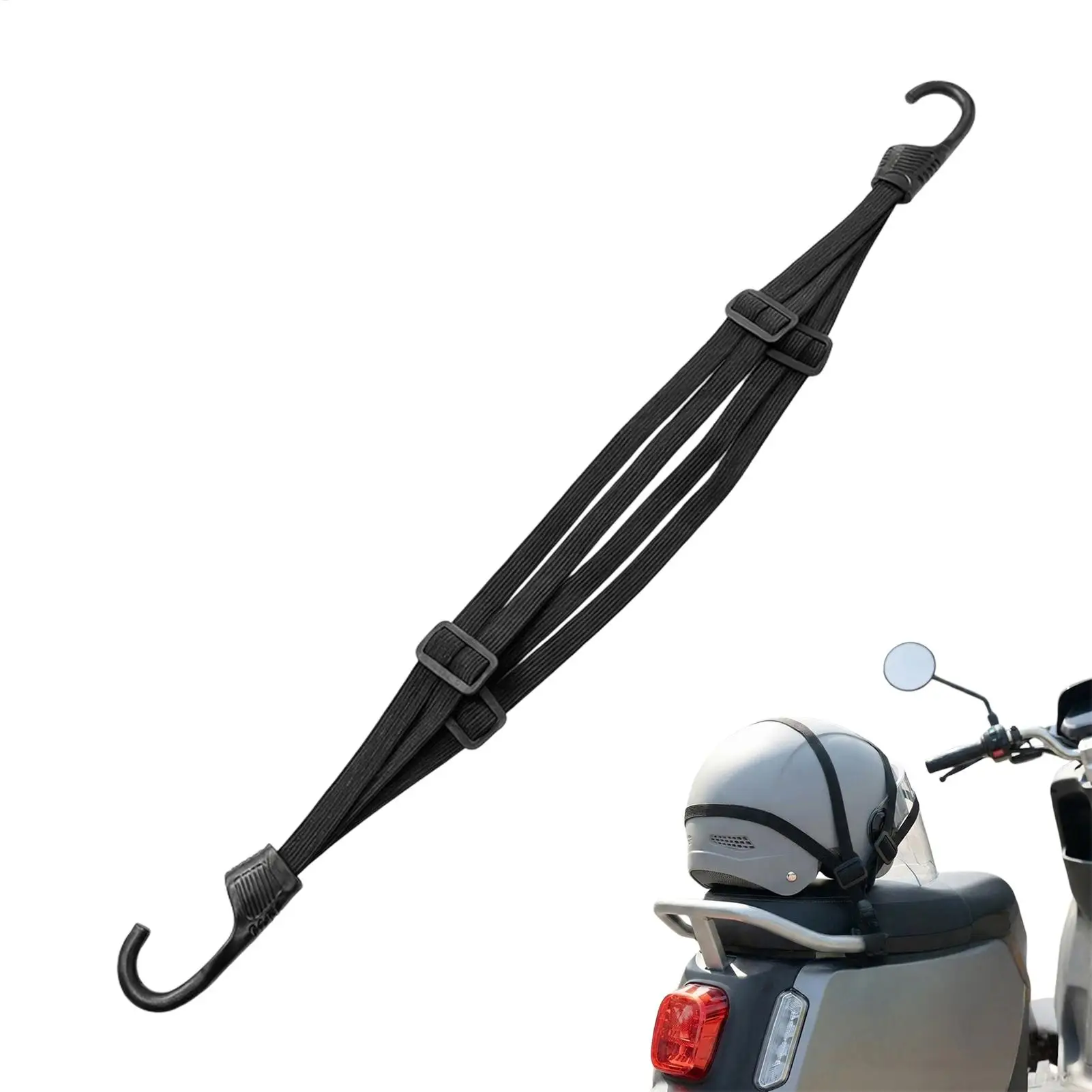 

Heavy Duty Elastic Dirt Bike Straps Motorcycle Helmet Lock & Tie Down for Riding Touring Camping Commuting Road Trip Adventure