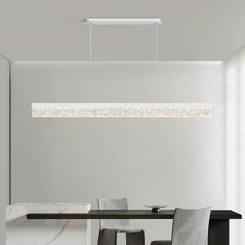 Italian Minimalist High-end Restaurant Lamp One-word Tea Room Modern Minimalist Designer Long Bar Table Dining Room Chandelier