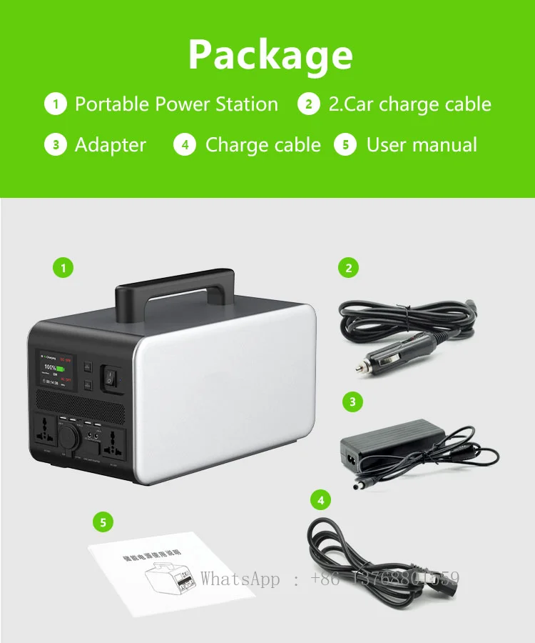 Good Quality High Capacity 2000W Solar Outdoor Camping Uninterruptible Power Supply (UPS)