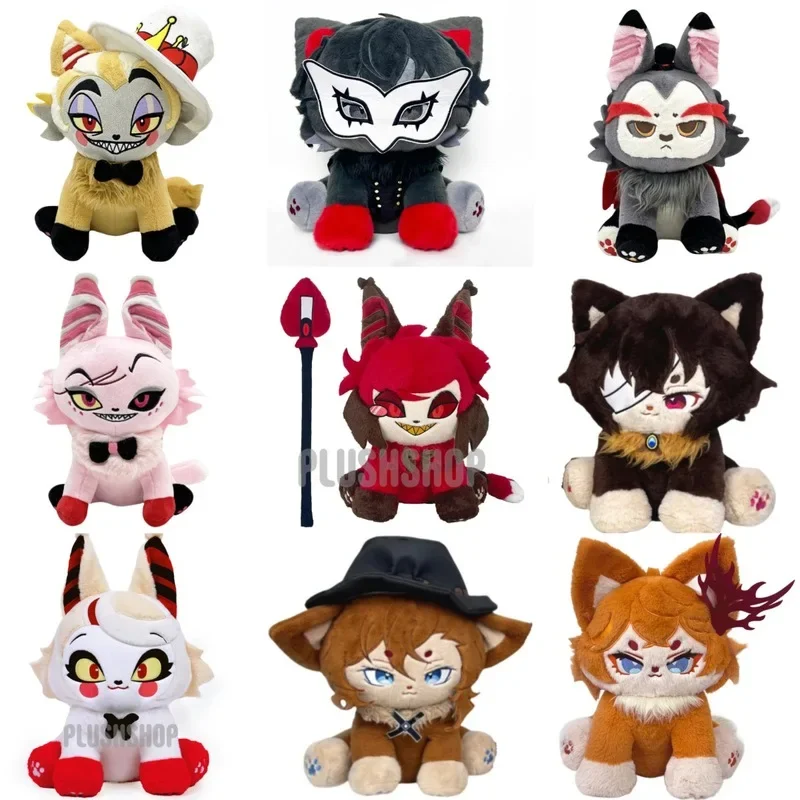 30cm Hot Charlie Meow Hazbin Hotel Anime Plush Cartoon Cute Plushie Stuffed Soft Sofa Decoration Room Decoration Doll Kids Gifts