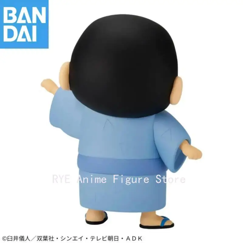 Genuino Bandai Banpresto crayón Shinchan Sofvimates Yukata Ver Nohara Shinnosuke figura Original modelo coleccionista figurita Juguetes
