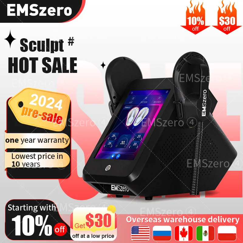 EMSzero EMS MUSCLE STIMUL Machine Body Sculpt  RF Tesla Weight Lose Electromagnetic Pelvic Slimming DLS