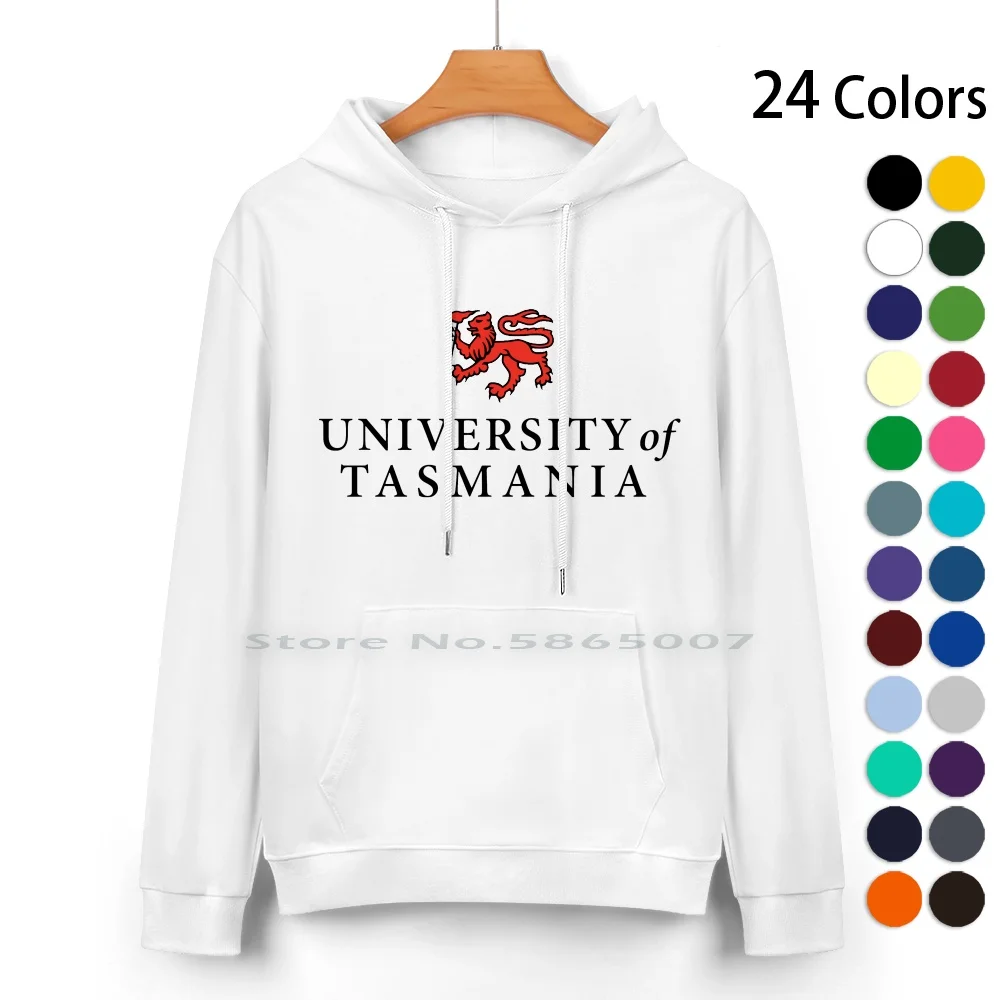 University Of Tasmania Pure Cotton Hoodie Sweater 24 Colors University Of Tasmania Tasmania College Australian University