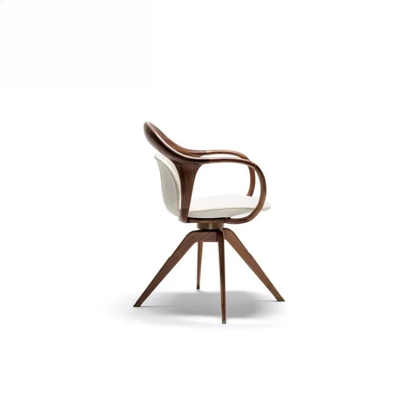 

Обеденный стул, скандинавский кабинет, компьютер из цельного дерева, креативный индивидуальный стул для чайного стола, стул знаменитости специальной формы