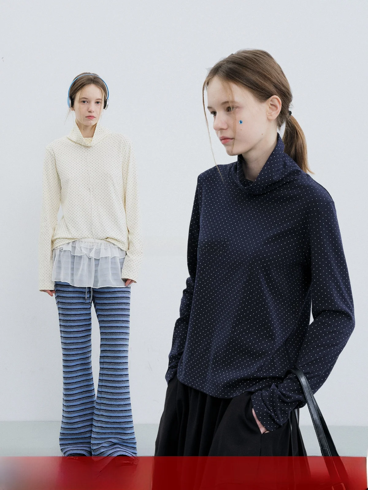 

Kokoasoko Women's Thiened Long Sve Base irt f High Collar Loose Fit Winter New Sle Casual Cotton Polyester Blend