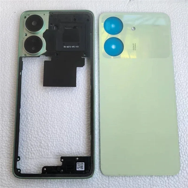 غطاء كامل لـ POCO C65 2310FPCA4G غطاء خلفي خلفي + إطار متوسط مع عدسة الكاميرا #1