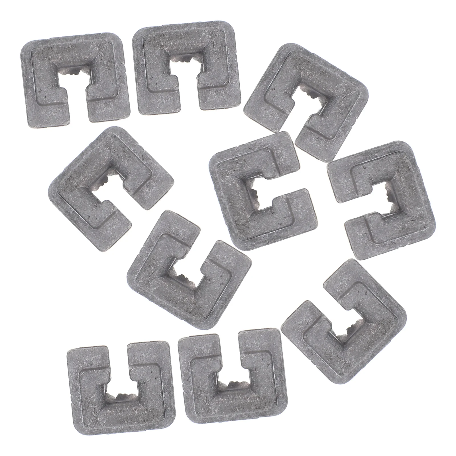 10 Pcs Component Square Lawn Mower Cord Buckle 200X170X100CM Aluminum Alloy Trimmer Parts