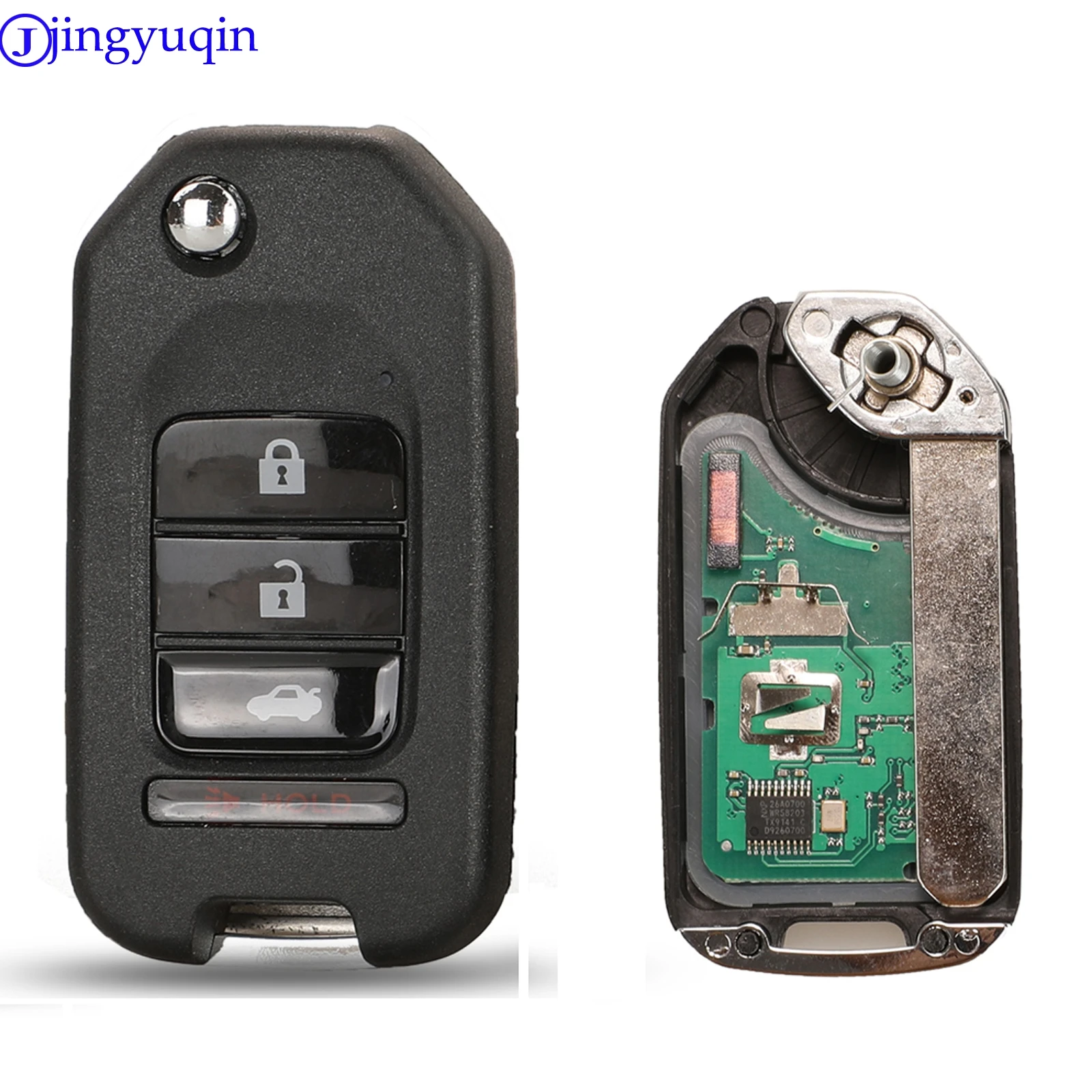 jingyuqin 433Mhz ID47 Chip A/G System 3/4 Buttons Remote Car Key For Honda GREIZ Civic City XRV Vezel Full Key