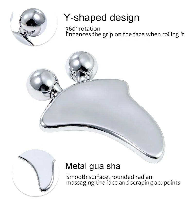 

Маленькая доска Гуа Ша из цинкового сплава для скребков глаз, акупунктурный массажер для нанесения лица