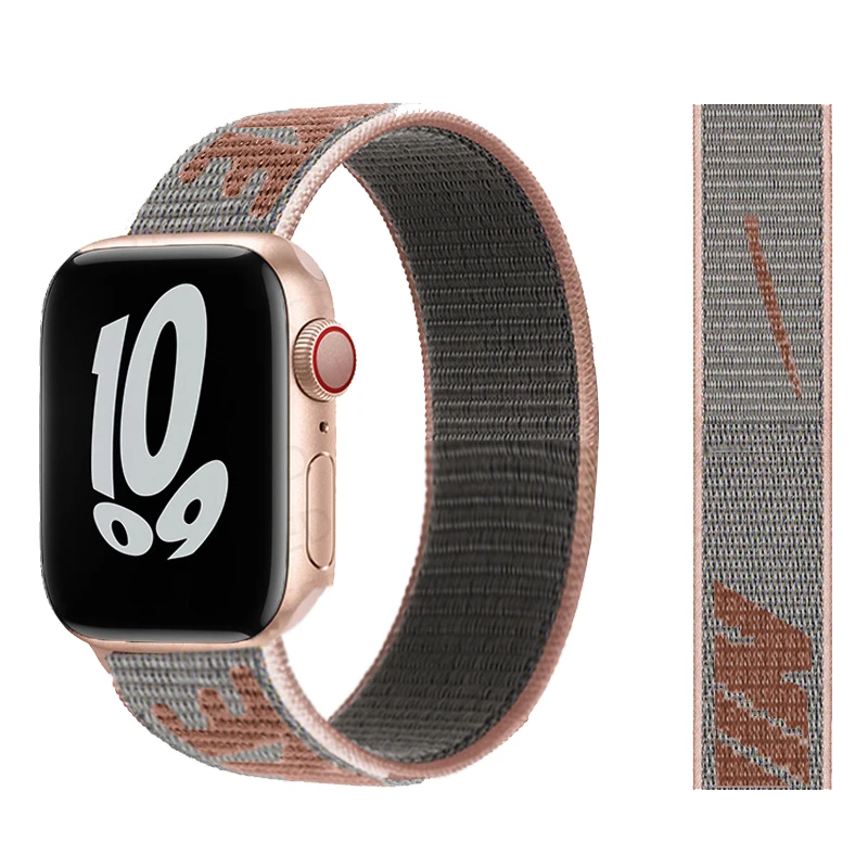 Strap For Apple Watch Band 44mm 40mm 45mm 41mm 49mm 42mm 38mm 45 mm Nylon Bracelet Correa iwatch Series 9 7 se 6 Ultra 2 8 Band