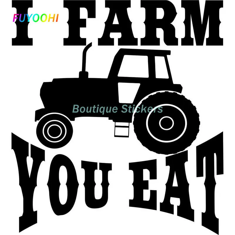 FUYOOHI Play Stickers Fashion Farm Tractor Farming Agriculture Funny Car Styling Accessories Car Stickers Anti-UV Decals