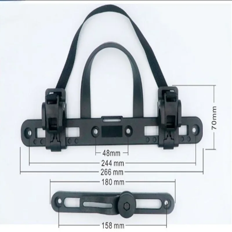 Bolsa lateral de liberación rápida para bicicleta, accesorio ajustable para mochila de ciclismo, hebilla fija