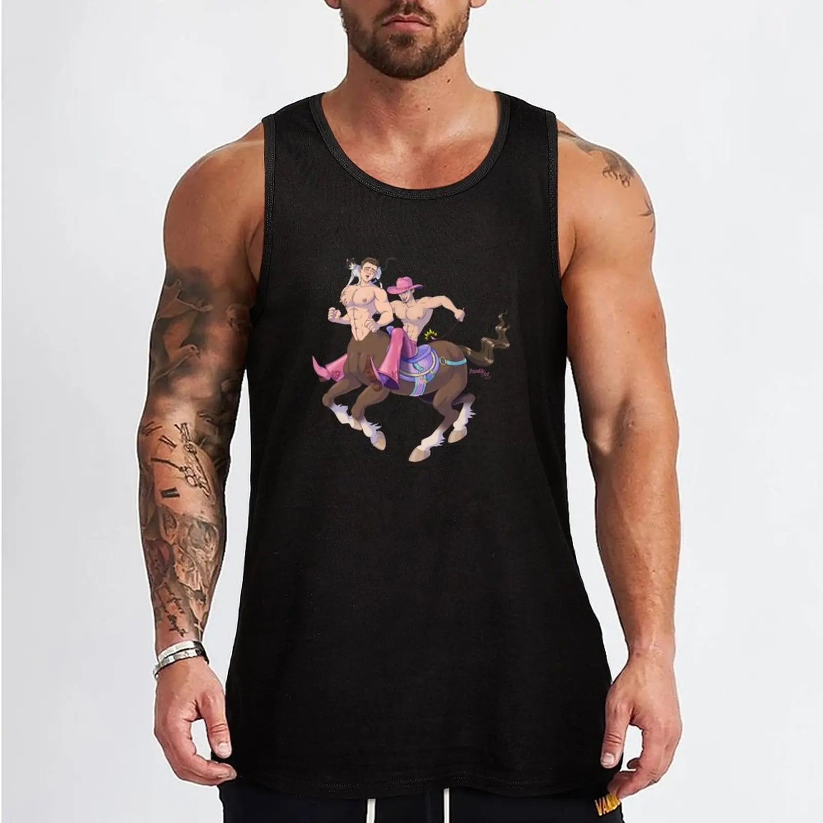 Commission: @effinjeffin5 Tank Top summer clothes for men t-shirts for Men's gym anime t-shirts