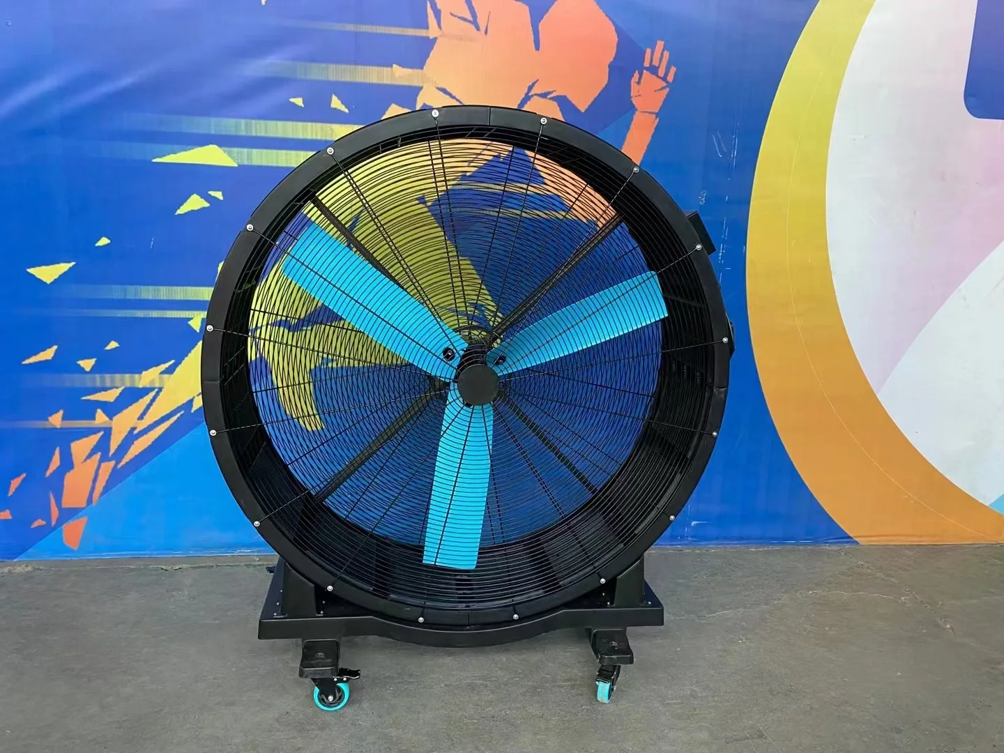 Commercial Floor Fan, 20 Inch High Velocity Pedestal Fan, Strong Airflow Adjustable Speed Industrial Fan for Workshop Warehouse