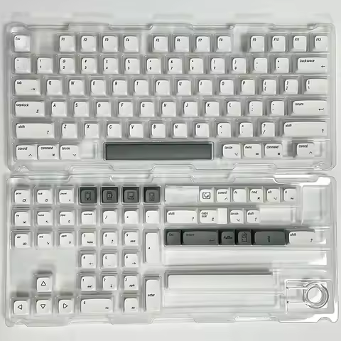 127 Keys XDA PBT Keycaps English Japanese Russian Korean Thailand For Apple MAC Cherry MX Keycap For Custom Mechanical Keyboard